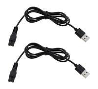 eMagTech Lot de 2 Câbles de Chargeur USB 5 V pour Tondeuse à Cheveux Pièce de Rechange Compatible avec Le Cordon D'alimentation de La Tondeuse à Cheveux Brio Beardscape Et Autres Outils de Rasage