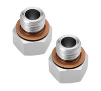 eMagTech Lot de 2 capteurs de température M12 x 1,5 mâle vers femelle 1/8NPT 20 mm en acier inoxydable 304 avec rondelle
