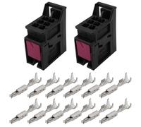 eMagTech Lot de 2 connecteurs de feux arrière à 6 broches pour feux arrière de voiture avec terminal compatible avec Audi A1 Q3