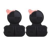 eMagTech Lot de 2 coques de protection en caoutchouc pour clé de voiture à 3 boutons pour série 3, 5, 7, E36, E38, E39, E46, Z3, Z4, X3, X5, étanche et résistant aux rayures