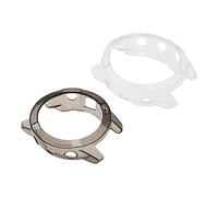 eMagTech Lot de 2 coques de protection pour montre connectée Garmin Fenix 6/Fenix 6 Pro en TPU noir transparent résistant aux chocs