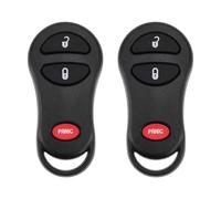 eMagTech Lot de 2 coques de télécommande à 3 boutons compatibles avec Chrysler, compatible avec Dodge