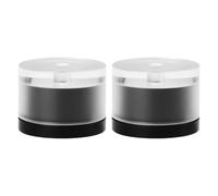 eMagTech Lot de 2 Couvercles de Barillet de Réparation pour Remontoir de Montre pour Ressort de Barillet de Fermeture de Montre 2,5 X 1,9 Cm Noir