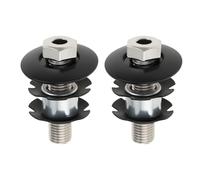eMagTech Lot de 2 écrous étoile pour Fourche Et Jeu de Direction de 28,6 Mm Compatible avec BMX