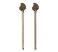 eMagTech Lot de 2 goupilles de verrouillage rétro en bronze pour porte de tiroir, armoire, porte d'armoire, armoire à chaussures (14 mm)