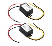 eMagTech Lot de 2 modules d'alimentation abaisseur 12 V à 3 V 3 A compatibles avec l'alimentation de voiture Protection contre les surintensités et les courts-circuits 32 x 17 mm Noir