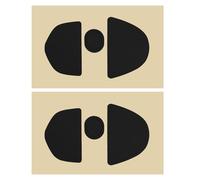 eMagTech Lot de 2 patins de souris compatibles avec Logitech G303 Shroud Edition - Noir