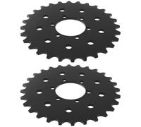 eMagTech Lot de 2 pignons fixes 28T pour vélo - Pignons fixes - 120 mm - Pour chaîne de vélo #410 - Noir