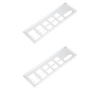 eMagTech Lot de 2 plaques arrière I/O de rechange OEM MCP-260-00084-0N compatibles avec châssis Supermicro X10SDV X10SLH 2U+