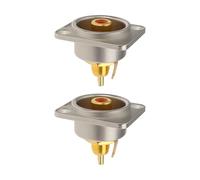 eMagTech Lot de 2 Prises RCA Femelles pour Amplificateur de Puissance NF2D-2 50V/16A Compatibles avec Les Amplificateurs Et Les Consoles de Mixage