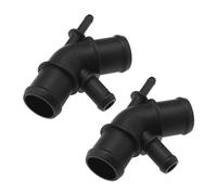 eMagTech Lot de 2 raccords de tuyau de liquide de refroidissement 1J0121087C compatibles avec VW Compatible avec Audi A3 4 voies Connecteur de tuyau de refroidissement Bride d'eau de refroidissement