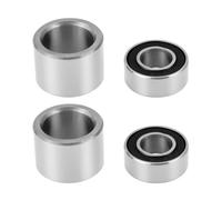 eMagTech Lot de 2 roulements à billes à rainure profonde 686-2RS - 13 x 6 x 5 mm - Roulement en acier et bagues de 14 x 10 x 10 mm - Compatible avec Crank Brothers - Compatible avec Candy
