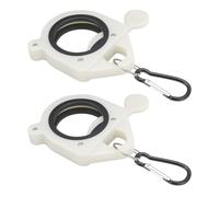 eMagTech Lot de 2 supports lumineux en plastique pour fermeture éclair - 9 x 8,5 cm - Convient pour organiser et suivre les fils et les câbles