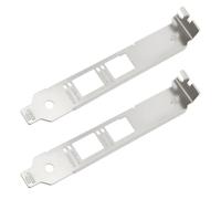 eMagTech Lot de 2 Supports Pleine Hauteur pour Carte Réseau Compatible avec Intel X520-DA2 2 SFP+ 10G