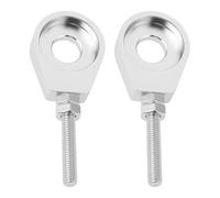 eMagTech Lot de 2 tendeurs de chaîne de moto argentés compatibles avec Simson S51 SR4 KR51 Schwalbe SR50