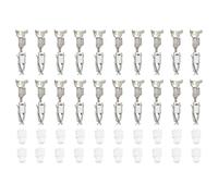 eMagTech Lot de 20 bornes à sertir pour voiture avec étui de protection 927770-3 828905-1 compatible avec Volkswagen 2,8 mm