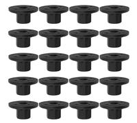 eMagTech Lot de 20 clips de fixation en plastique pour arche de roue de voiture N90757901 Compatible avec Volkswagen Compatible avec Audi Noir