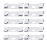 eMagTech Lot de 20 Clips de réparation de Stores verticaux pour Stores de fenêtre - Lattes de Rechange pour Fixation de Stores verticaux - Blanc
