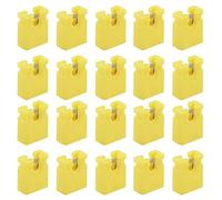 eMagTech Lot de 200 Capuchons de Cavalier 2 terminaux à 2 extrémités - 2,54 mm - pour Ordinateur - Accessoires pour disques durs, Circuit imprimé, Jaune