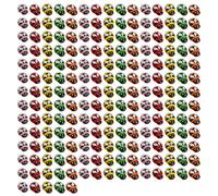 eMagTech Lot de 200 mini abeilles en bois autocollantes peintes à dos plat pour scrapbooking, décoration, loisirs créatifs