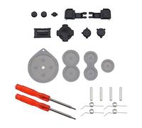 eMagTech Lot de 23 Boutons compatibles avec Console de Jeu Portable Gameboy Advance SP A B L R Bouton de Remplacement Accessoire de réparation Noir