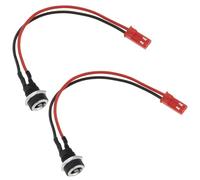 eMagTech Lot de 2pcs Câbles de Chargement pour Scooter Électrique à 2 Broches Longueur 15cm Prise Coaxiale 5,5mm OD 2,5mm ID Compatible avec GOTRAX GXL V2 XR Elite Scooter Électrique