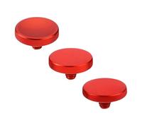 eMagTech Lot de 3 boutons de déclencheur en aluminium concave convexe plat compatible avec Fujifilm compatible avec Canon