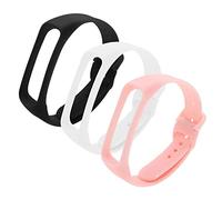 eMagTech Lot de 3 bracelets de montre en silicone compatibles avec Samsung Galaxy Fit e SM-R375 - Bracelet de montre souple réglable de 140 à 200 mm, 120+92mm, Silicone