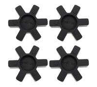 eMagTech Lot de 4 Accouplements à Mâchoires Solides L095 Insert en élastomère Caoutchouc NBR 53,5 X 12 Mm pour Pompes Ventilateurs Et Moteurs