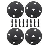 eMagTech Lot de 4 adaptateurs d'écrou de fixation pour griffe - Filetage 1/4"-20 - Diamètre 39,5 mm - Avec vis pour la plupart des trépieds et monopodes - Adaptateur à vis pour trépied - Noir