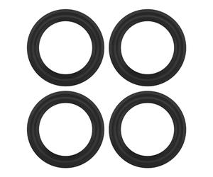 eMagTech Lot de 4 anneaux de réparation en caoutchouc pour haut-parleur audio de 10,2 cm - Compatible avec les haut-parleurs Swan - Compatible avec les haut-parleurs Swan - Noir