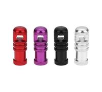 eMagTech Lot de 4 Bouchons de Valve Presta 24,3 X 9 Mm avec Fonction de Retrait de l'obus Compatible avec La Plupart des Vélos