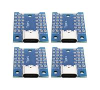 eMagTech Lot de 4 Cartes Adaptateurs USB-C USB 3.1 Type-C Femelle Carte Adaptateur Type C Carte de Dérivation PCB de Test pour Le Débogage Le Dépannage Et Les Tests de Fonction