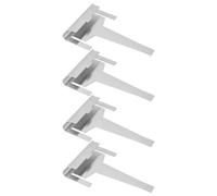 eMagTech Lot de 4 clips de tuyau de vidange pour réfrigérateur DA61-06796A AP5579885 Compatible avec réfrigérateur Samsung Argenté