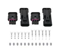 eMagTech Lot de 4 connecteurs 3 broches pour haut-parleur de voiture - Valve d'échappement - Suppression du connecteur 1-1718644-1 DJ7033WA 1488991-1 - Compatible avec VW Golf R MK7 MK7.5 MK8