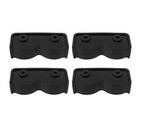 eMagTech Lot de 4 raccords rectangulaires à 2 voies pour tonnelle, tente, parasol, mobilier d'extérieur, noir