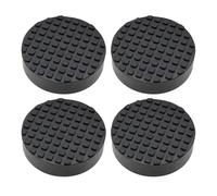 eMagTech Lot de 4 Tampons en Caoutchouc Noir pour Cric de Voiture Accessoires de Réparation de Voiture Plate-Forme de Levage Protection de Cadre pour Cric de Sol de Voiture