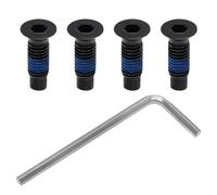 eMagTech Lot de 4 vis de rechange avec clé compatible avec Xiaomi M365/Pro/Pro2/1s Compatible avec Ninebot Max G30 Scooter Vis à tête frontale