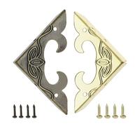 eMagTech Lot de 40 Protections d'angle en Bois Vintage pour Meubles - Bronze Antique et doré