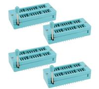 eMagTech Lot de 4pcs Prises de Test ZIF à 28 Broches Pas de 2,54mm pour Circuit Intégré pour Microcontrôleur Puce Platine d'expérimentation Programme IC