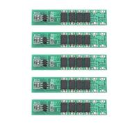 eMagTech Lot de 5 batteries au lithium 18650 BMS 1S 10 A 4 MOS 1S 3,7 V 10 A 4 MOS BMS pour construction de cellules 18650 avec protection contre les surcharges, les surintensités et les