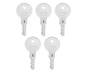 eMagTech Lot de 5 clés CH751 compatibles avec Hillman, Hyoko, Grainger, Southco, Spectrum, Hunter, Rainbird - Clé de rechange compatible avec les camping-cars, compartiments de rangement