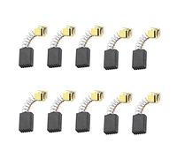 eMagTech Lot de 5 paires de balais de carbone compatibles avec Makita HP1631 HP1631K GV5000 191998-3 CB85 CB57 CB64 5 x 8 x 11 mm