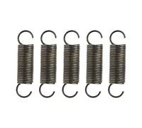 eMagTech Lot de 5 ressorts à ressort comprimé à double crochet Diamètre 1,0 mm Diamètre extérieur 10 mm Longueur 40 mm Pour projets de réparation de portes d'écran de meubles
