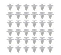 eMagTech Lot de 50 clips de fixation pour pare-chocs avant et arrière en plastique blanc compatible avec Ford Ka 1996-2008