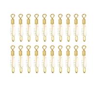 eMagTech Lot de 50 émerillons dorés à changement rapide, petite taille, 10 kg