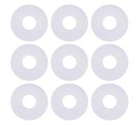 eMagTech Lot de 50 joints toriques blancs en PTFE pour tige de bobine de 6 mm pour moulinet à frein avant, compatible avec moulinets Penn de 6 mm