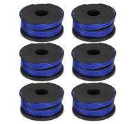 eMagTech Lot de 6 Bobines de Fil pour Coupe-bordures Et Fil Compatibles avec Black & Decker Reflex Plus GL350 GL500 GL546SC 65 X 30 Mm