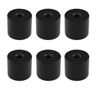 eMagTech Lot de 6 écrous de Rechange pour trépied avec Trou de Filetage 6,35 mm - 20 - Accessoires pour Supports d'éclairage, Rails d'alimentation, Bras Magiques