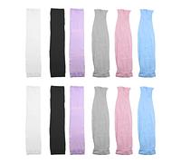 eMagTech Lot de 6 paires de manchons de protection UV pour homme et femme - Protection solaire - Multicolore - Pour le golf, la randonnée, la course, la conduite, la pêche